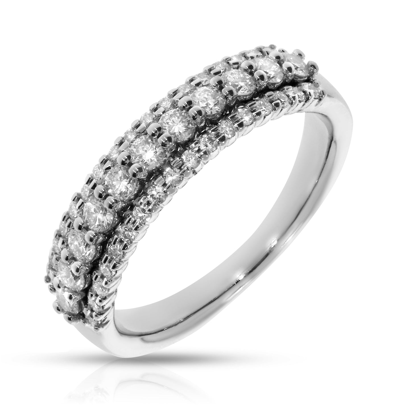 Eternity Ring in White Gold with Round Diamonds – Celestial Harmony | Radiance Collection