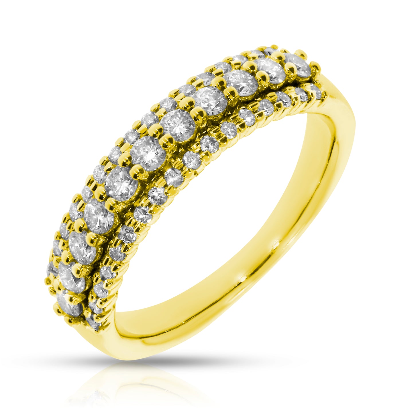 Eternity Ring in White Gold with Round Diamonds – Celestial Harmony | Radiance Collection