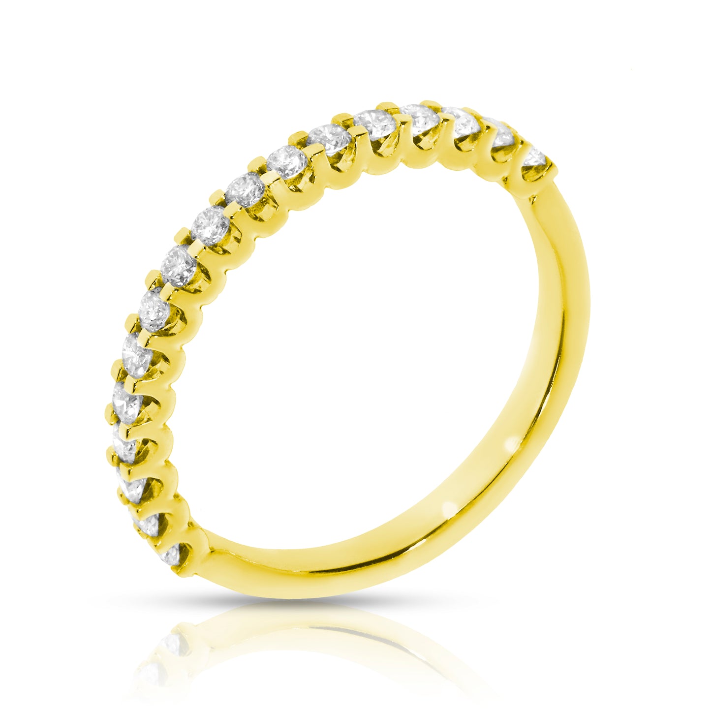 Gold Eternity Ring with Round Diamonds – Infinite Radiance | Eternity Rings