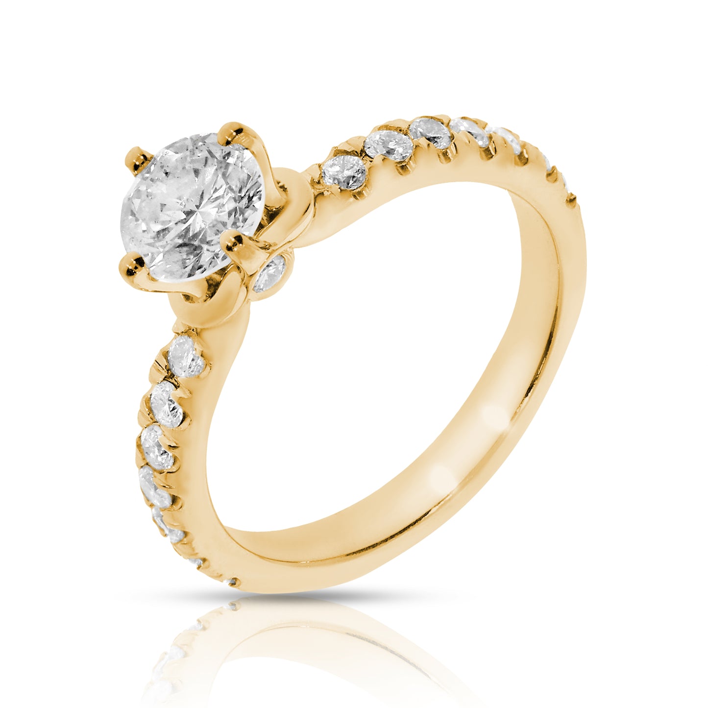 Gold Eternity Ring with Round Diamonds – Glorious Infinity | Eternity Rings