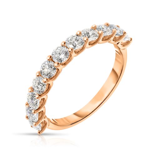 White Gold Eternity Ring with Round Diamonds – Circles of Light | Eternal Radiance