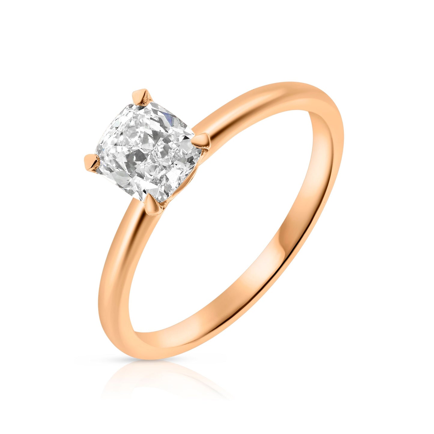 Bague solitaire en diamant 1 carat Moon River