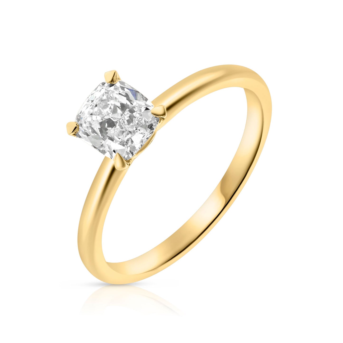 Bague solitaire en diamant 1 carat Moon River