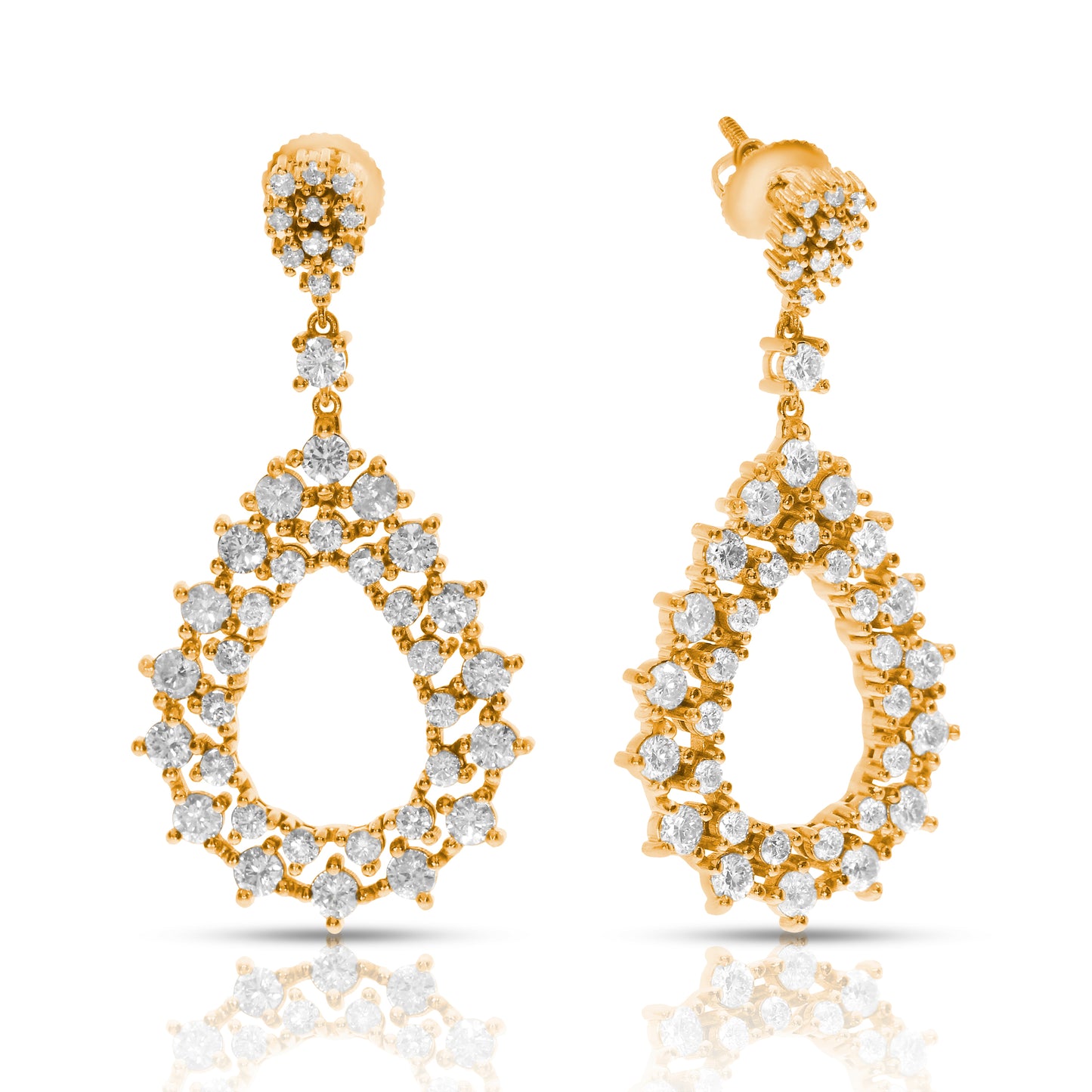Drop Earrings in Diamond – Celestial Cascades | Luminosity