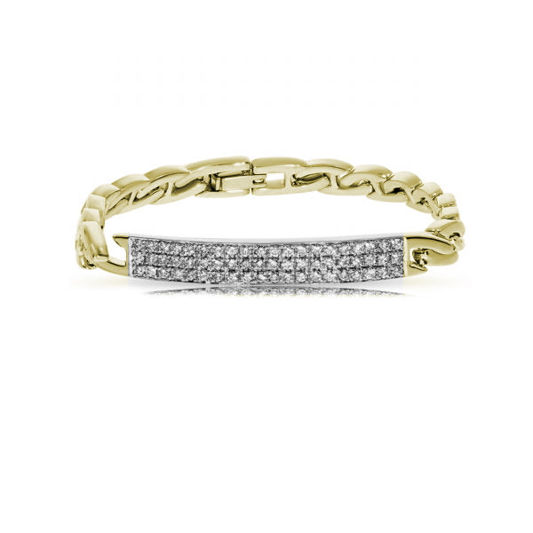 Men's Bracelet in White Gold with Diamonds – Stellar Voyage | Celestial Odyssey