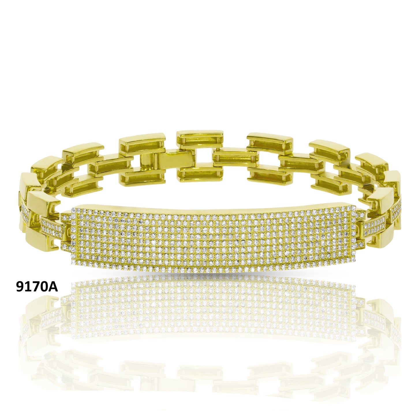Men's Bracelet in White Gold with Diamonds – Celestial Fortitude | Astralis Collection