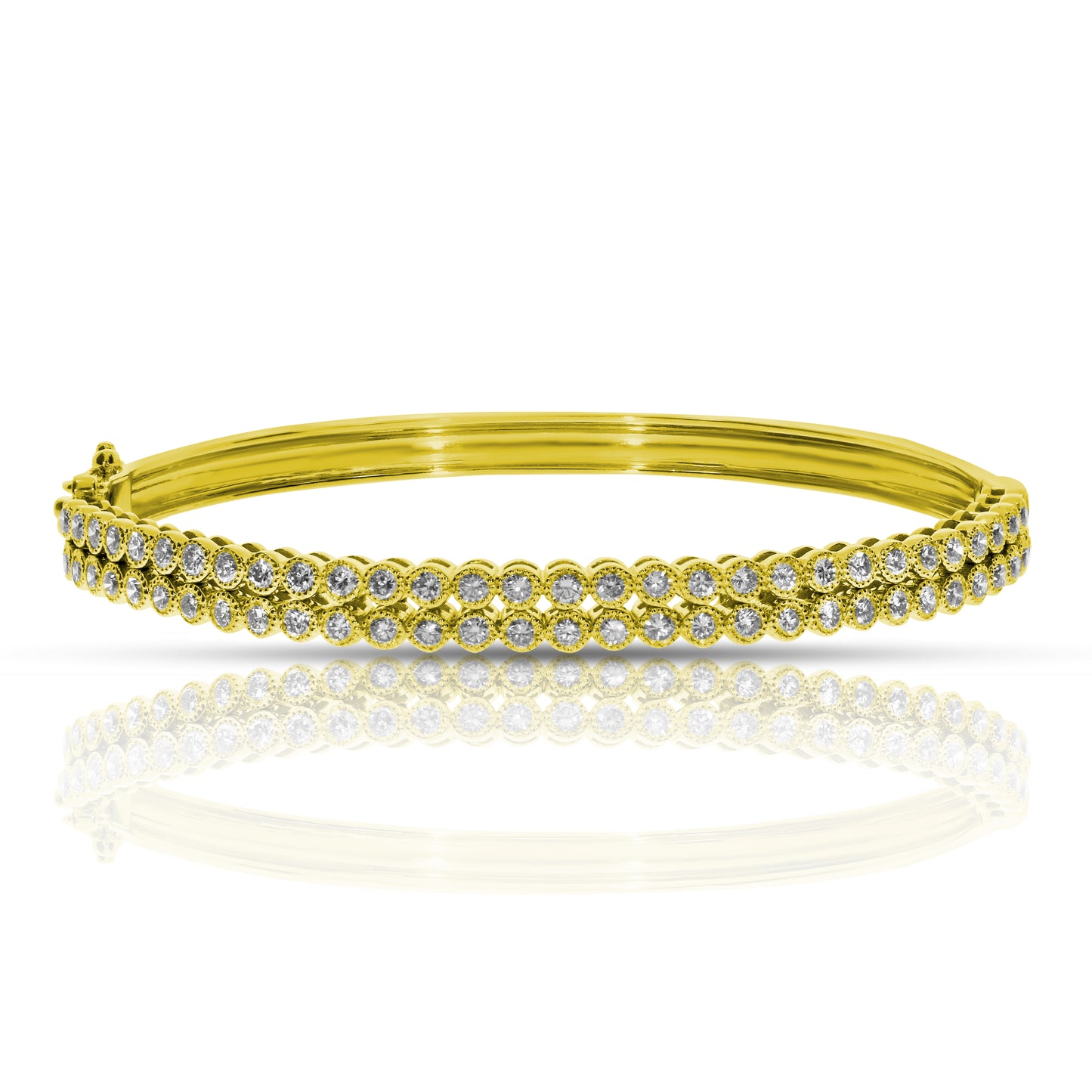 Diamond Bangle Bracelet – Moonlit Elegance