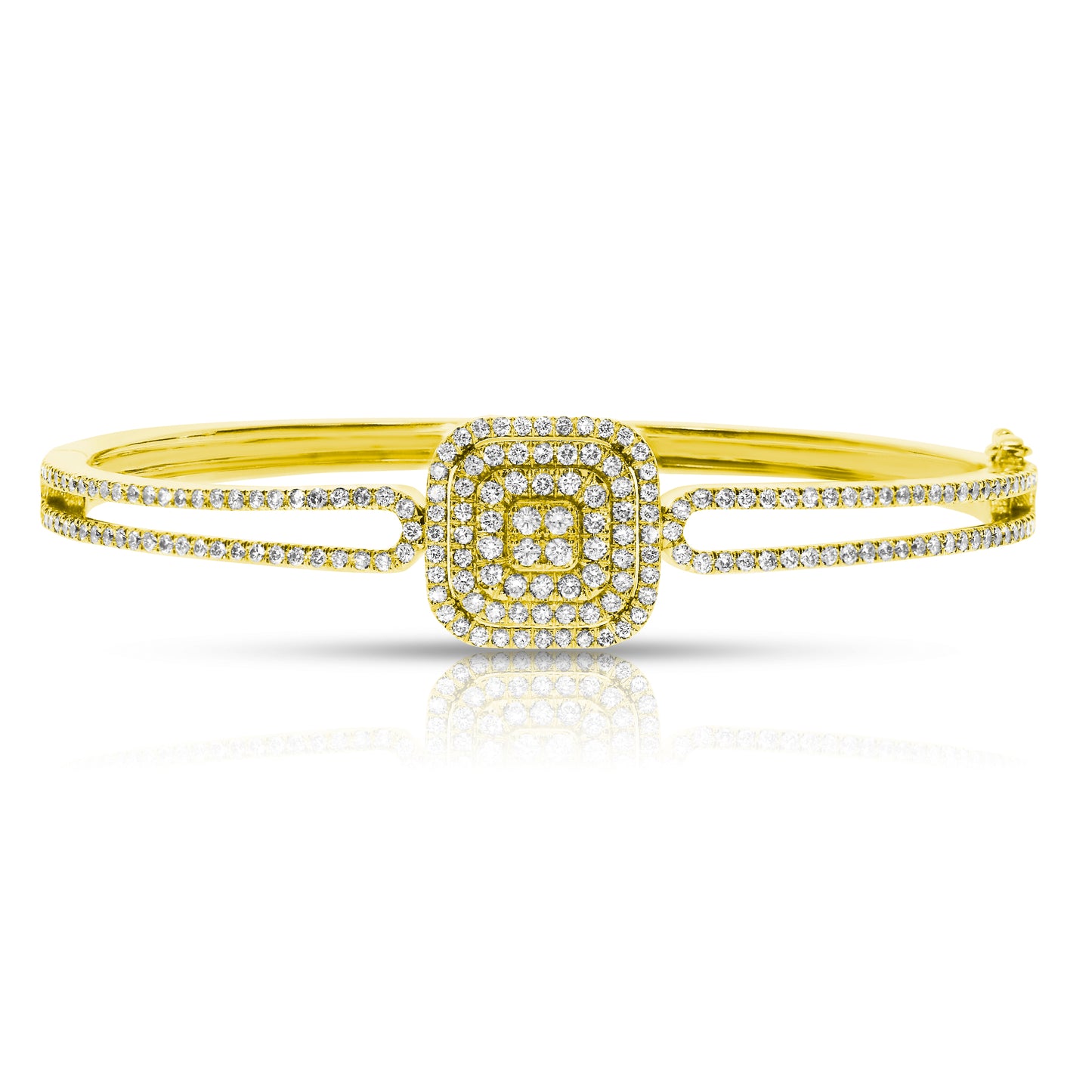 Diamond Bangle Bracelet – Celestial Echoes | Luminous Reflections