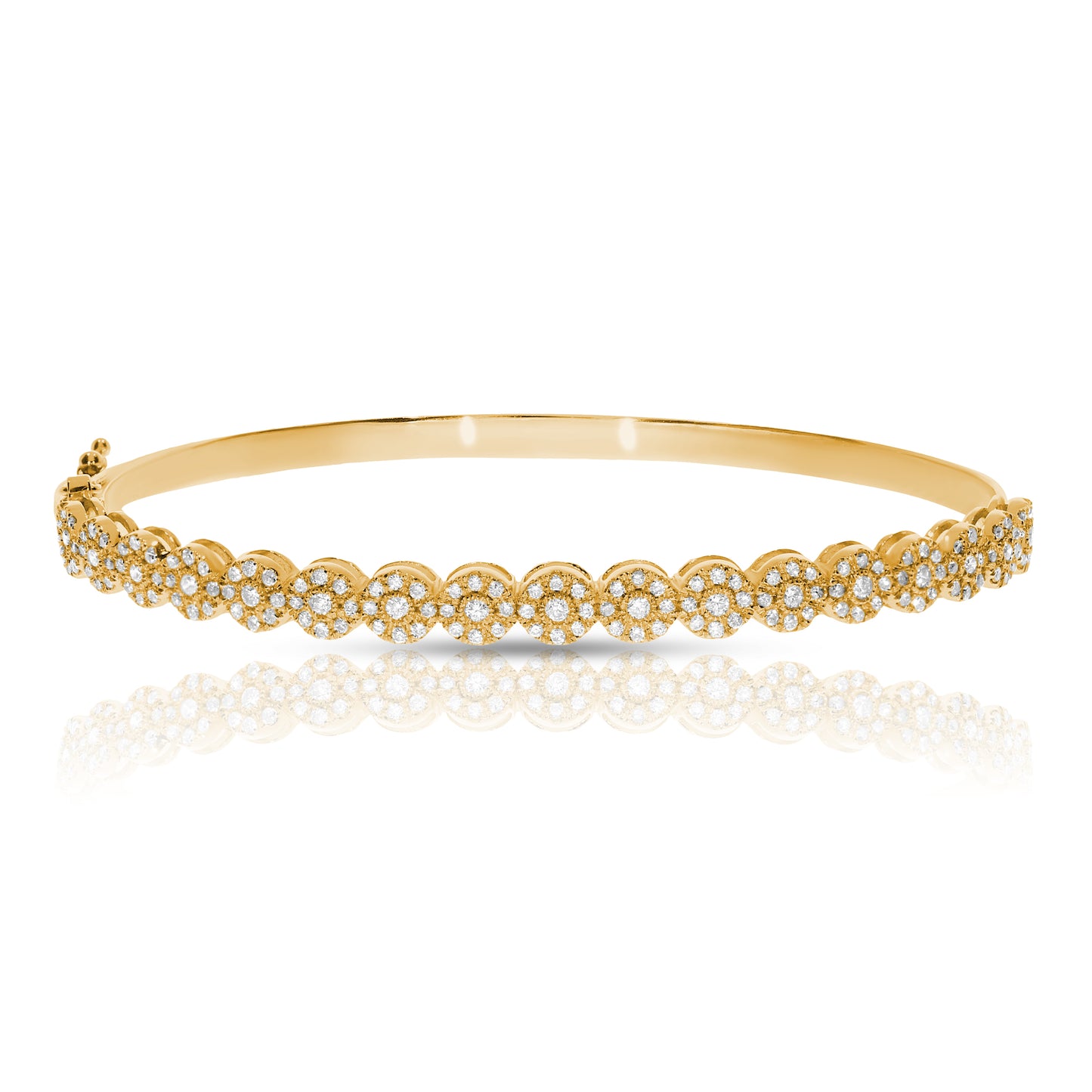 Diamond Bangle Bracelet – Luminous Embrace | Timeless Radiance