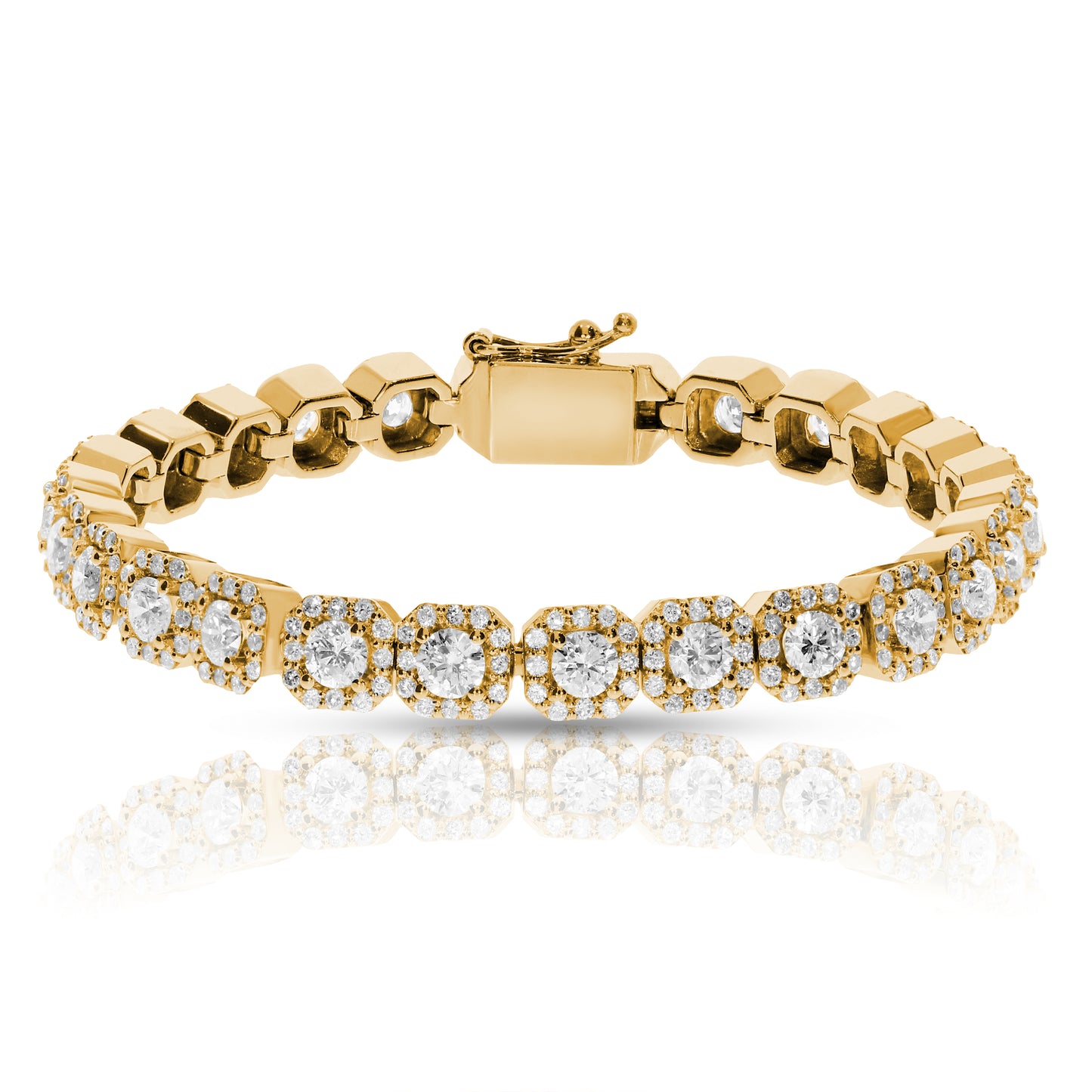 Tennis Bracelet in White Gold with Round Diamonds – Lunar Symphony | Nocturne