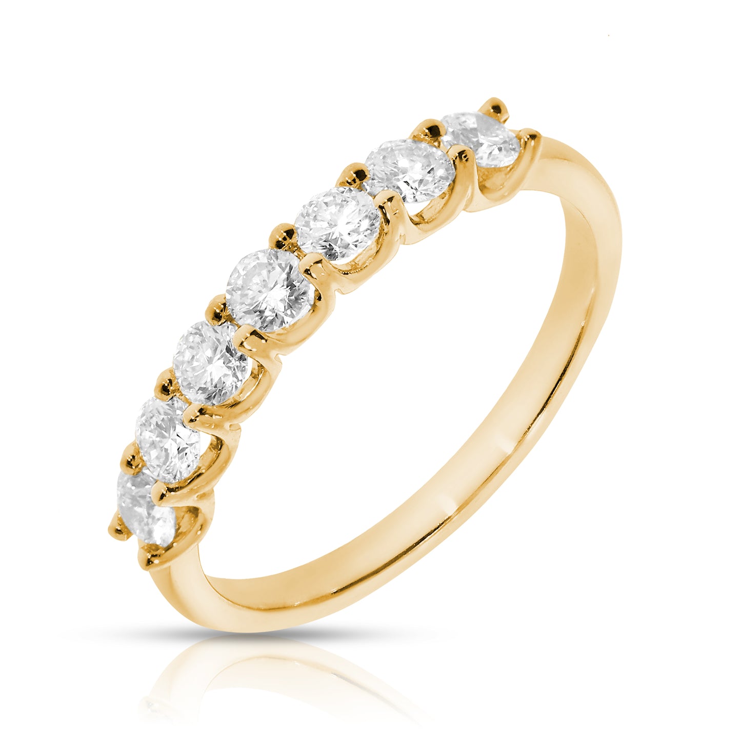 Gold Eternity Ring with Round Diamonds – Eternal Luminescence | Eternity Rings