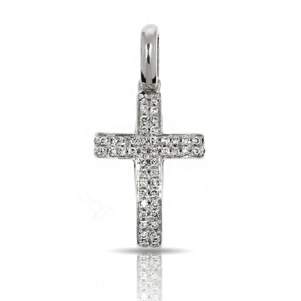 Gold Cross Pendant with Diamonds – Divine Radiance | Cross Pendants
