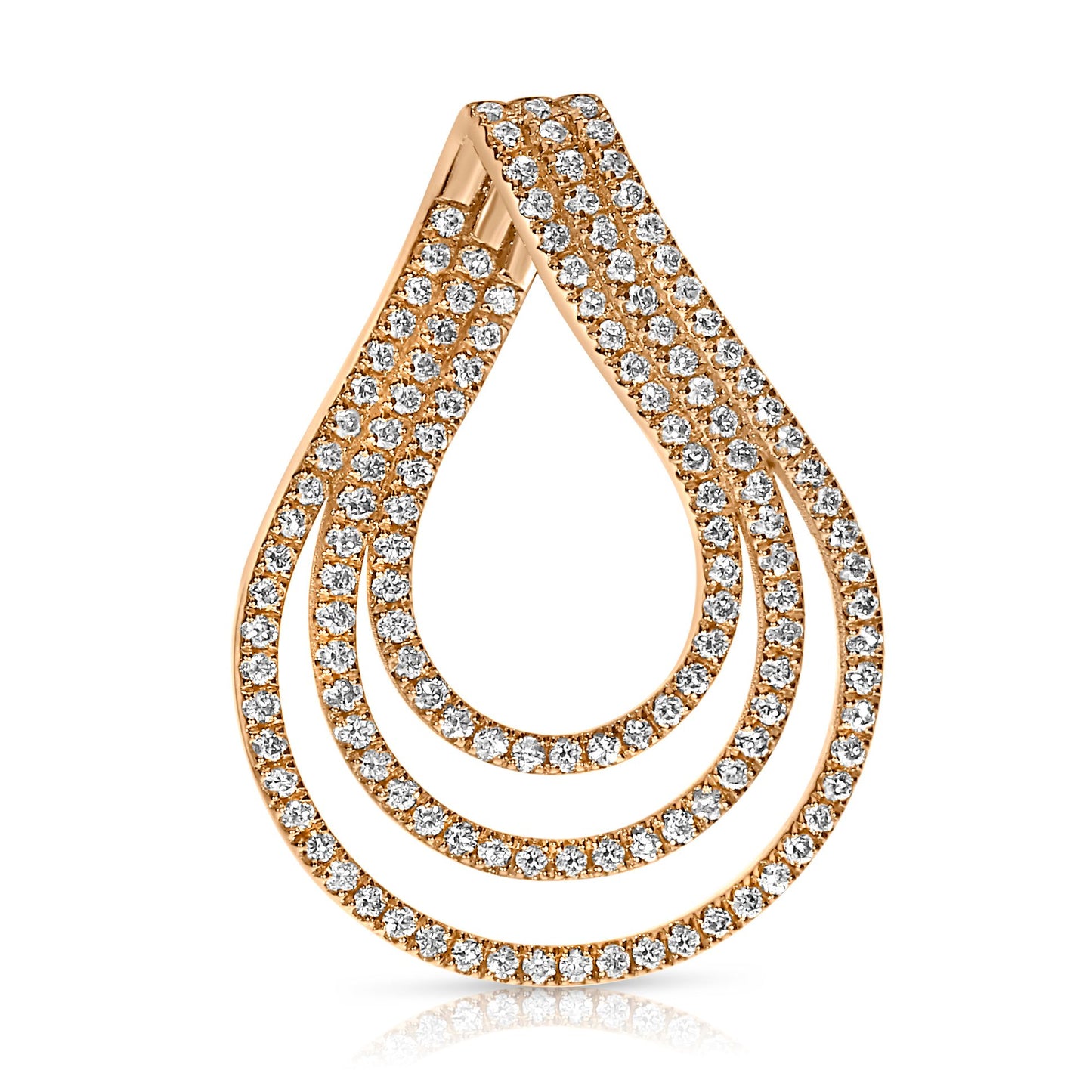 Lunar Shield gold pendant, featuring a central diamond and intricate halo. Available in 14K or 18K gold. Perfect for celebrating elegance and strength.