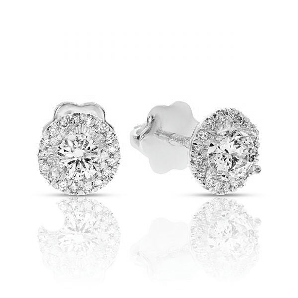 Gold Diamond Stud Earrings – Eternal Radiance | Lumina