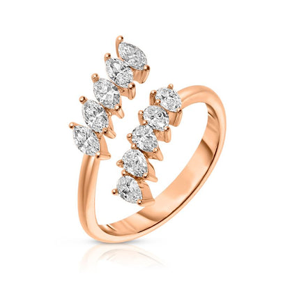 Stellar Glint gold stud earrings, featuring radiant round-cut diamonds. Available in 14K or 18K gold. Perfect for daily elegance or as a token of love.