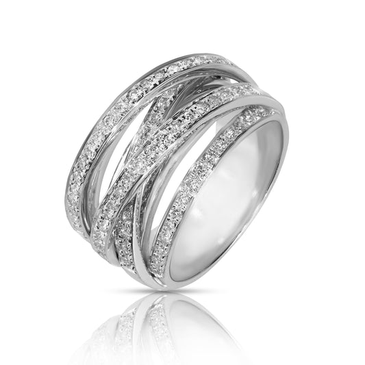 Diamond Eternity Ring in White Gold – Eclipse Harmony
