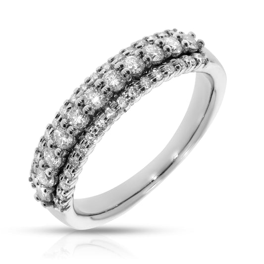 Eternity Ring in White Gold with Round Diamonds – Celestial Harmony | Radiance Collection