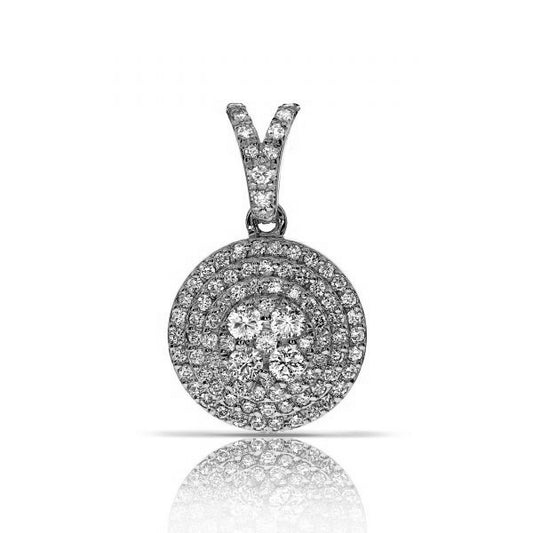 Pendentif Cercle Diamant 0,80 Carat Cuatro Ojos