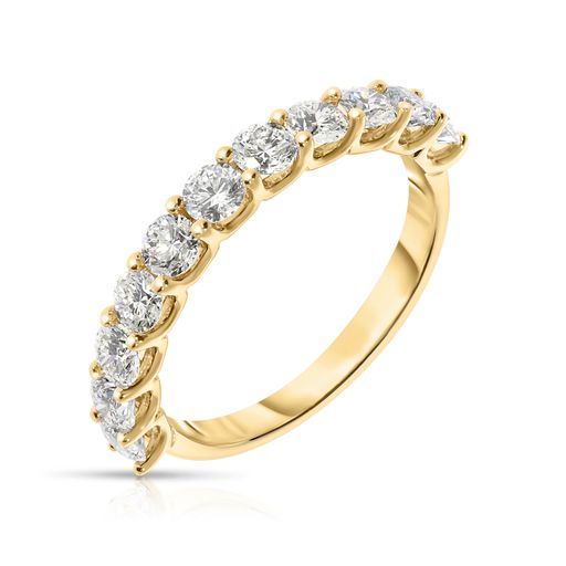 White Gold Eternity Ring with Round Diamonds – Circles of Light | Eternal Radiance