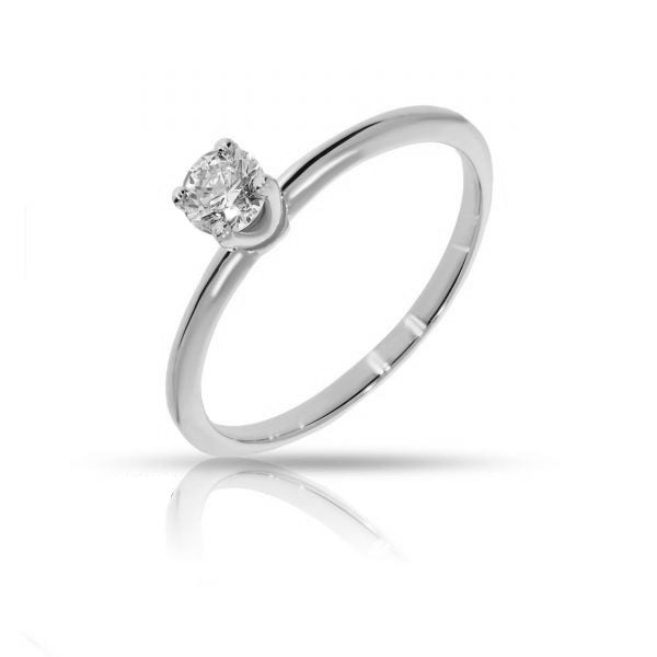 Bague solitaire en diamant de 0,30 carat éblouissante