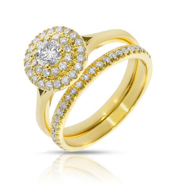 Diamond Halo Ring – Circle of Radiance | Nocturne