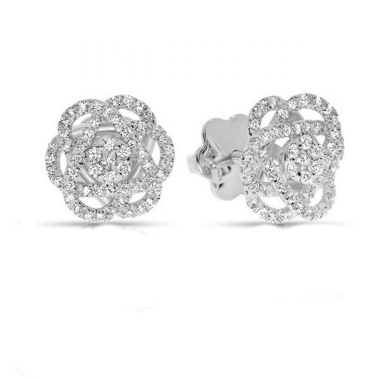 Diamond Stud Earrings – Celestial Blooms