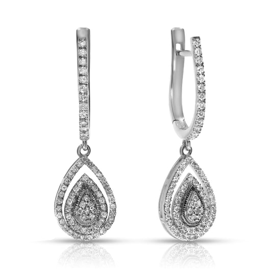 Gold Stud Earrings with Round Diamonds – Twilight Sparkle | Stud Earrings