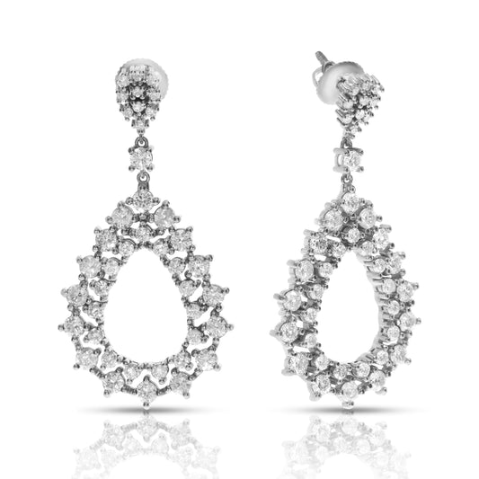 Drop Earrings in Diamond – Celestial Cascades | Luminosity