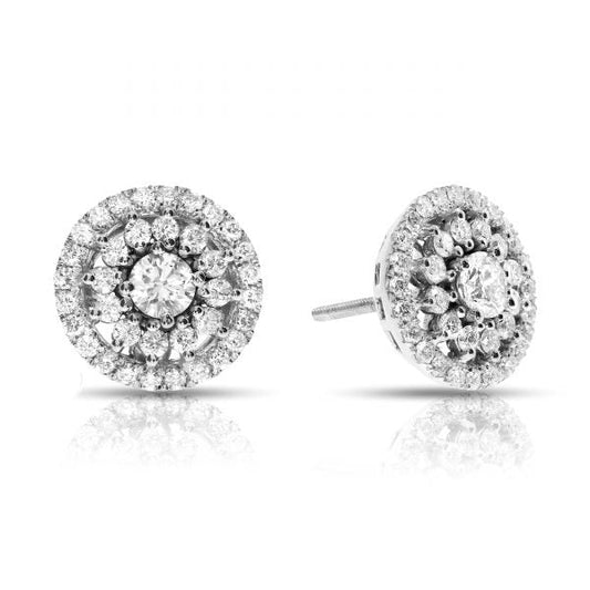 Boucles d'oreilles à tige en diamant de 1,20 carat Vertiges