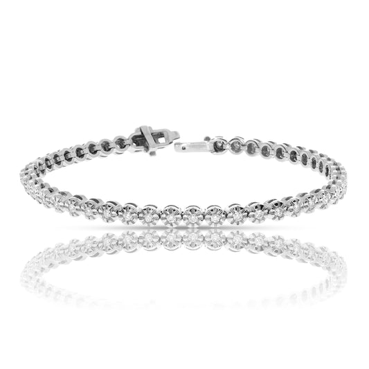 Gold Tennis Bracelet with Diamonds – Eternal Sparkle | Tennis Bracelets