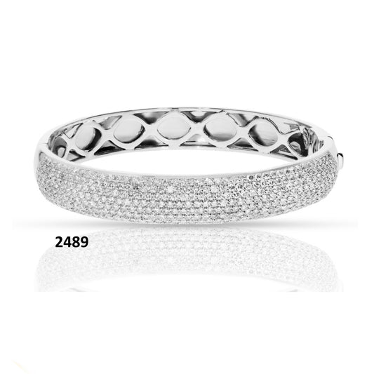 Diamond Bangle Bracelet – Celestial Cascade