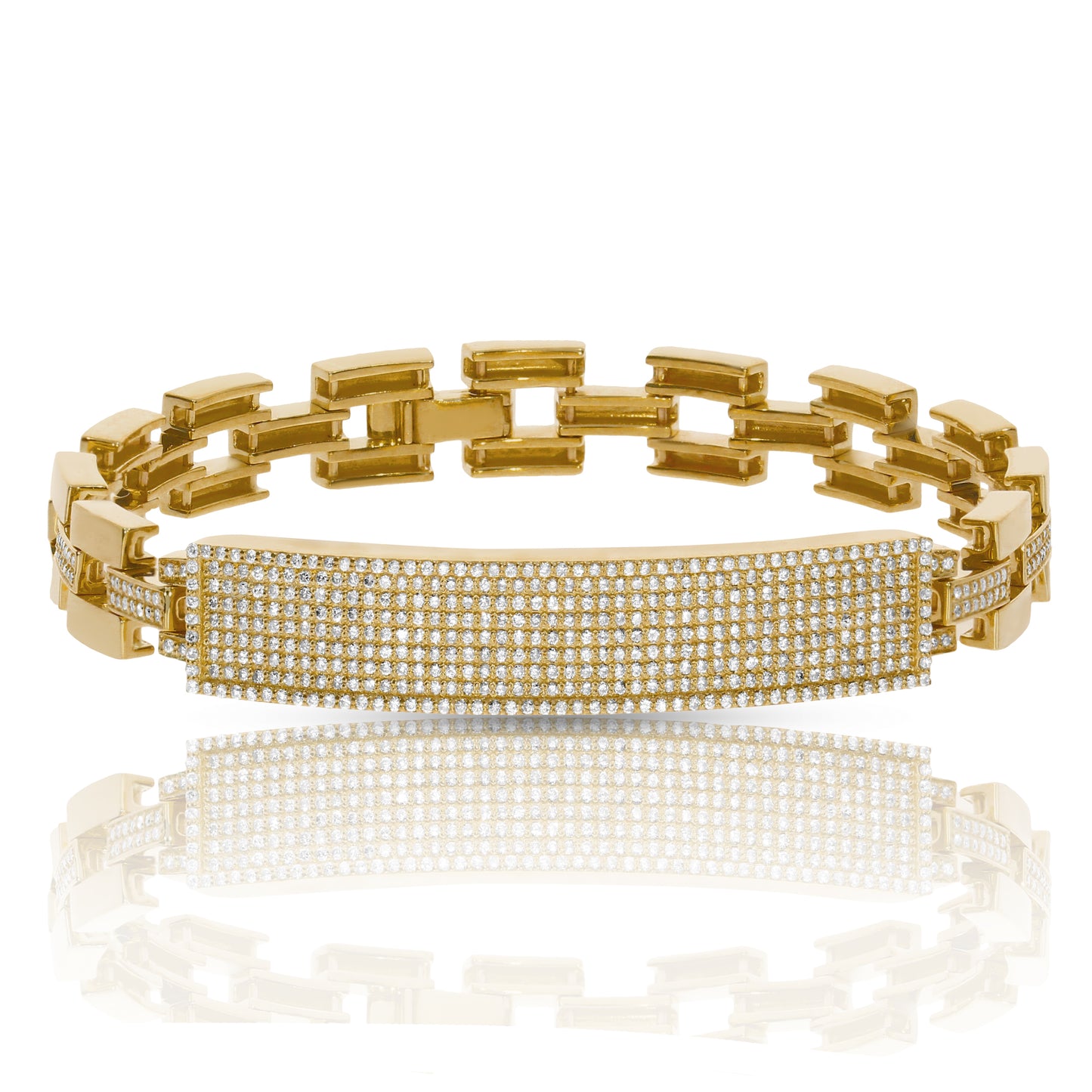 Men's Bracelet in White Gold with Diamonds – Celestial Fortitude | Astralis Collection