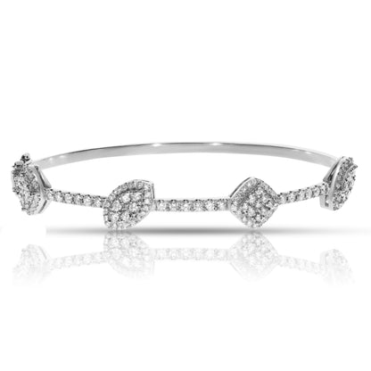 Diamond Bangle Bracelet – Ethereal Constellation | Celestial Radiance