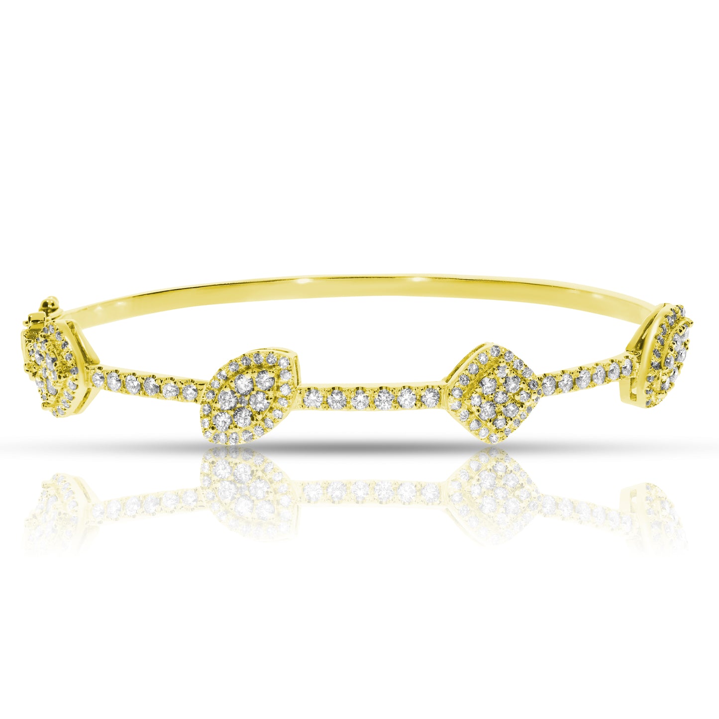Diamond Bangle Bracelet – Ethereal Constellation | Celestial Radiance