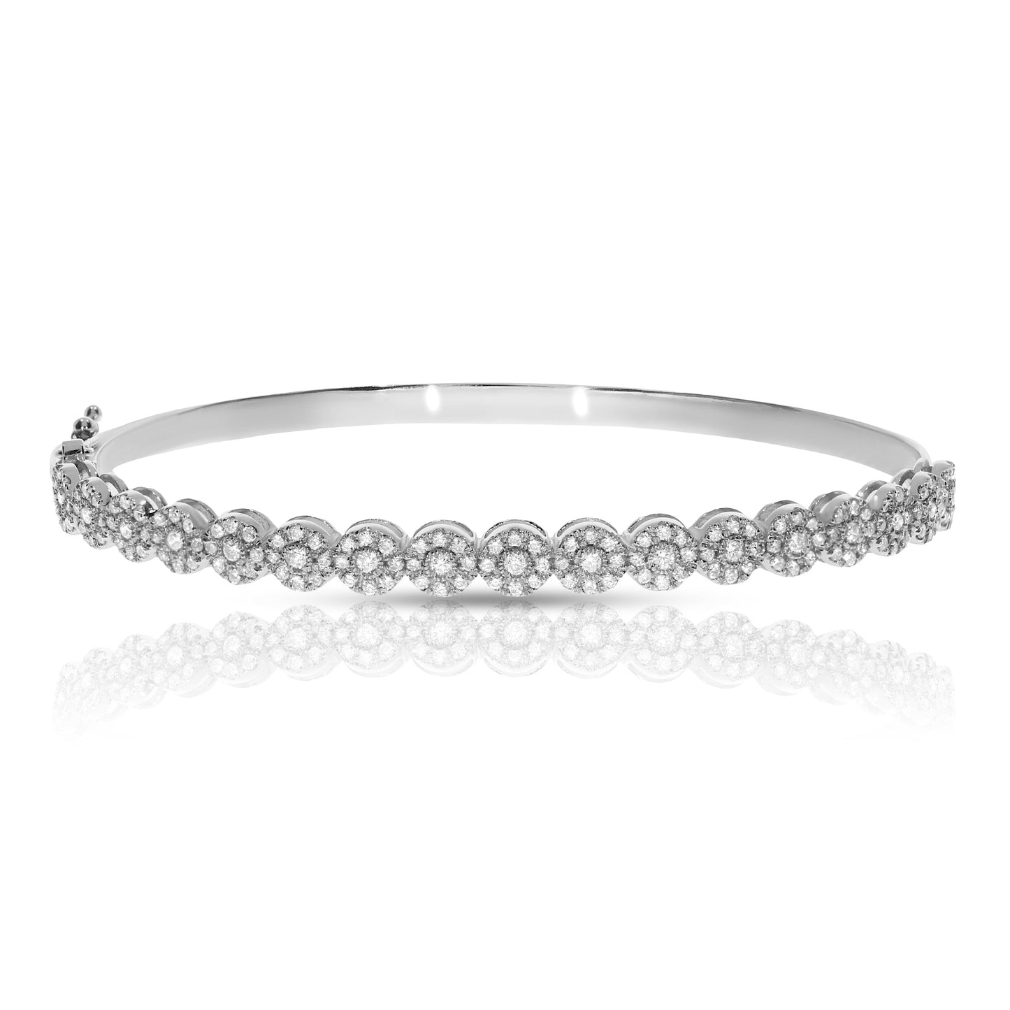 Diamond Bangle Bracelet – Luminous Embrace | Timeless Radiance