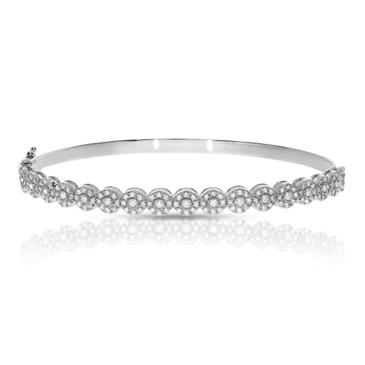 Diamond Bangle Bracelet – Luminous Embrace | Timeless Radiance