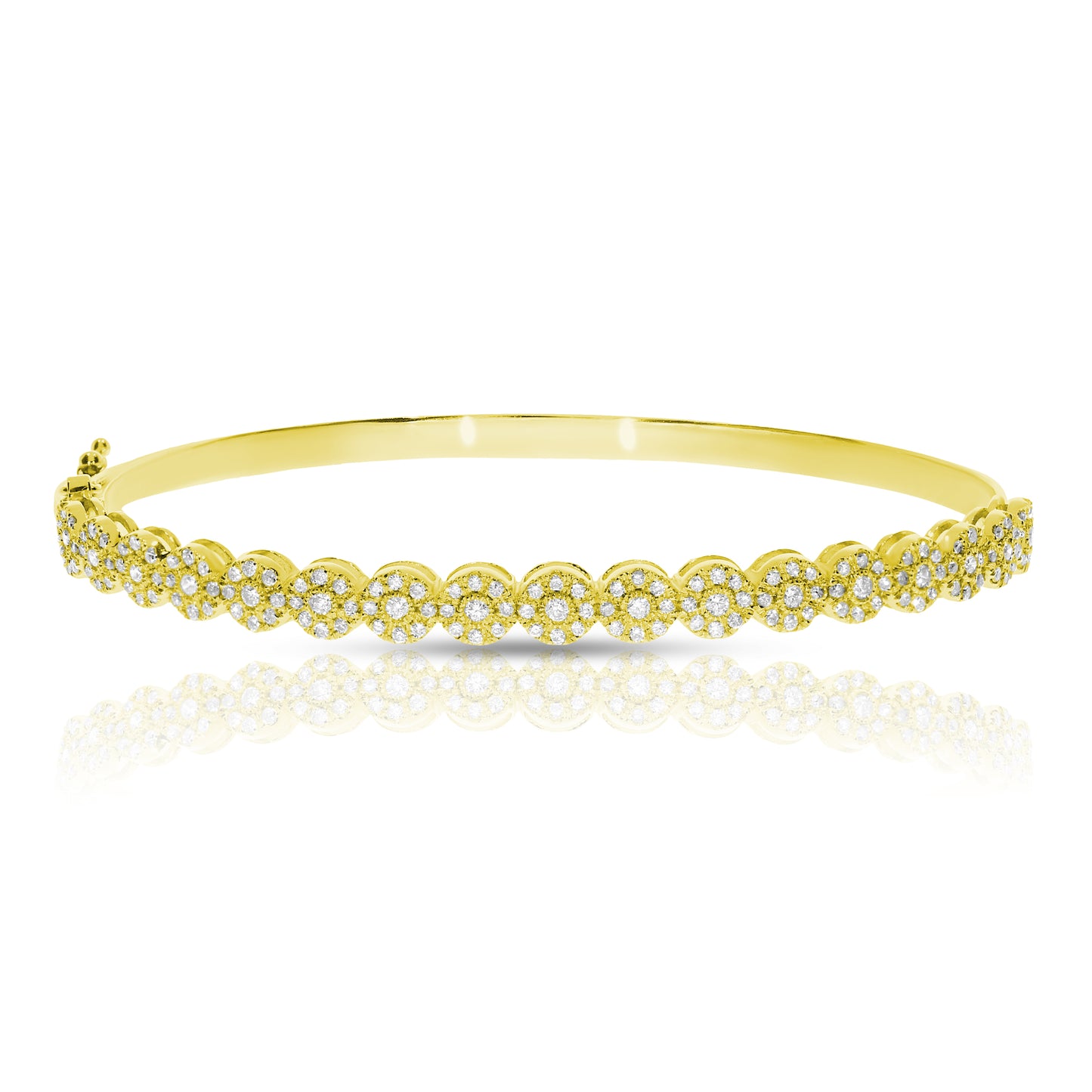 Diamond Bangle Bracelet – Luminous Embrace | Timeless Radiance