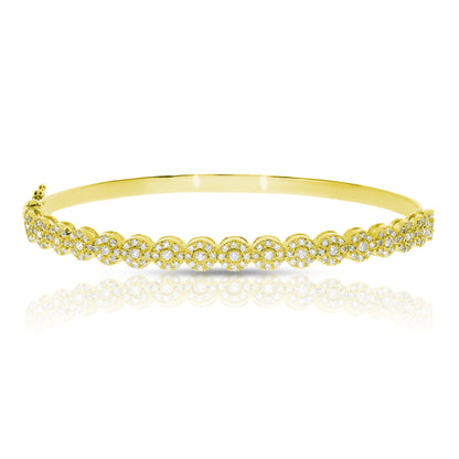 Diamond Bangle Bracelet – Luminous Embrace | Timeless Radiance