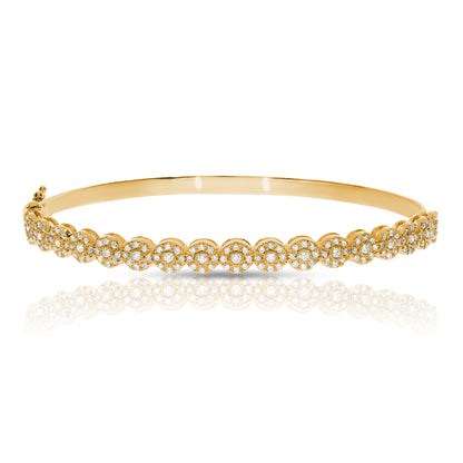 Diamond Bangle Bracelet – Luminous Embrace | Timeless Radiance