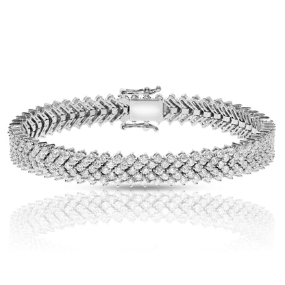 Diamond Tennis Bracelet – Celestial Cascade | Luminous Echoes