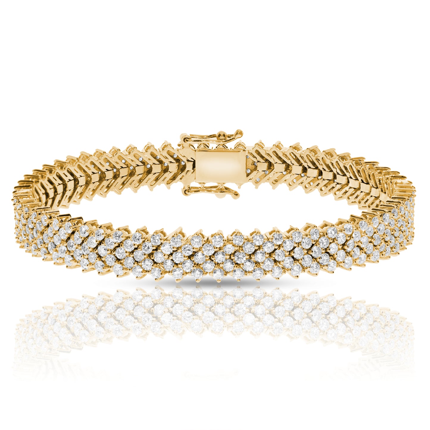 Diamond Tennis Bracelet – Celestial Cascade | Luminous Echoes