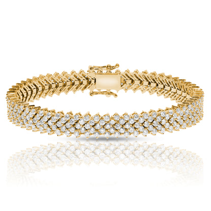 Diamond Tennis Bracelet – Celestial Cascade | Luminous Echoes