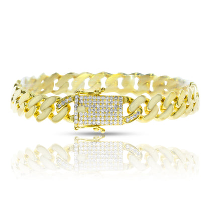 Men's Bracelet in White Gold with Diamonds – The Celestial Link | Stellar Reflections