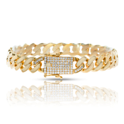 Men's Bracelet in White Gold with Diamonds – The Celestial Link | Stellar Reflections