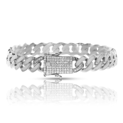 Men's Bracelet in White Gold with Diamonds – The Celestial Link | Stellar Reflections