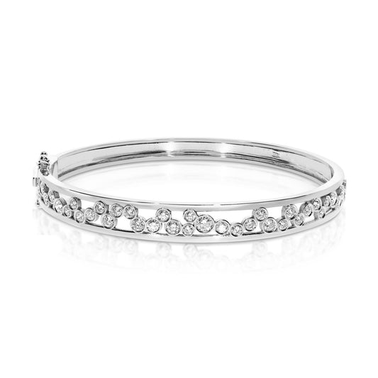 Bracelet jonc Aurora en diamant 2 carats