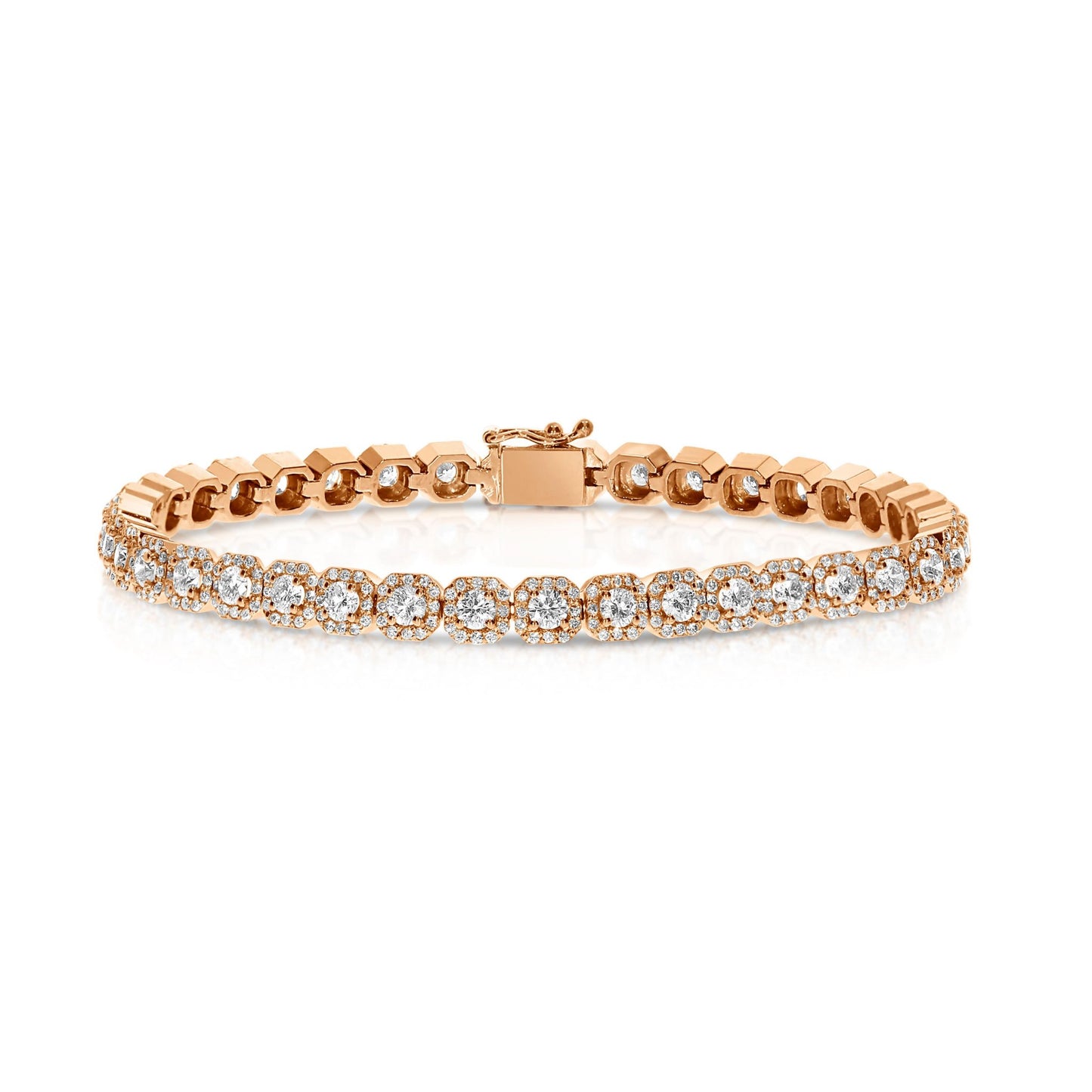 Tennis Bracelet in White Gold with Round Diamonds – Celestial Orbit | Eternal Radiance