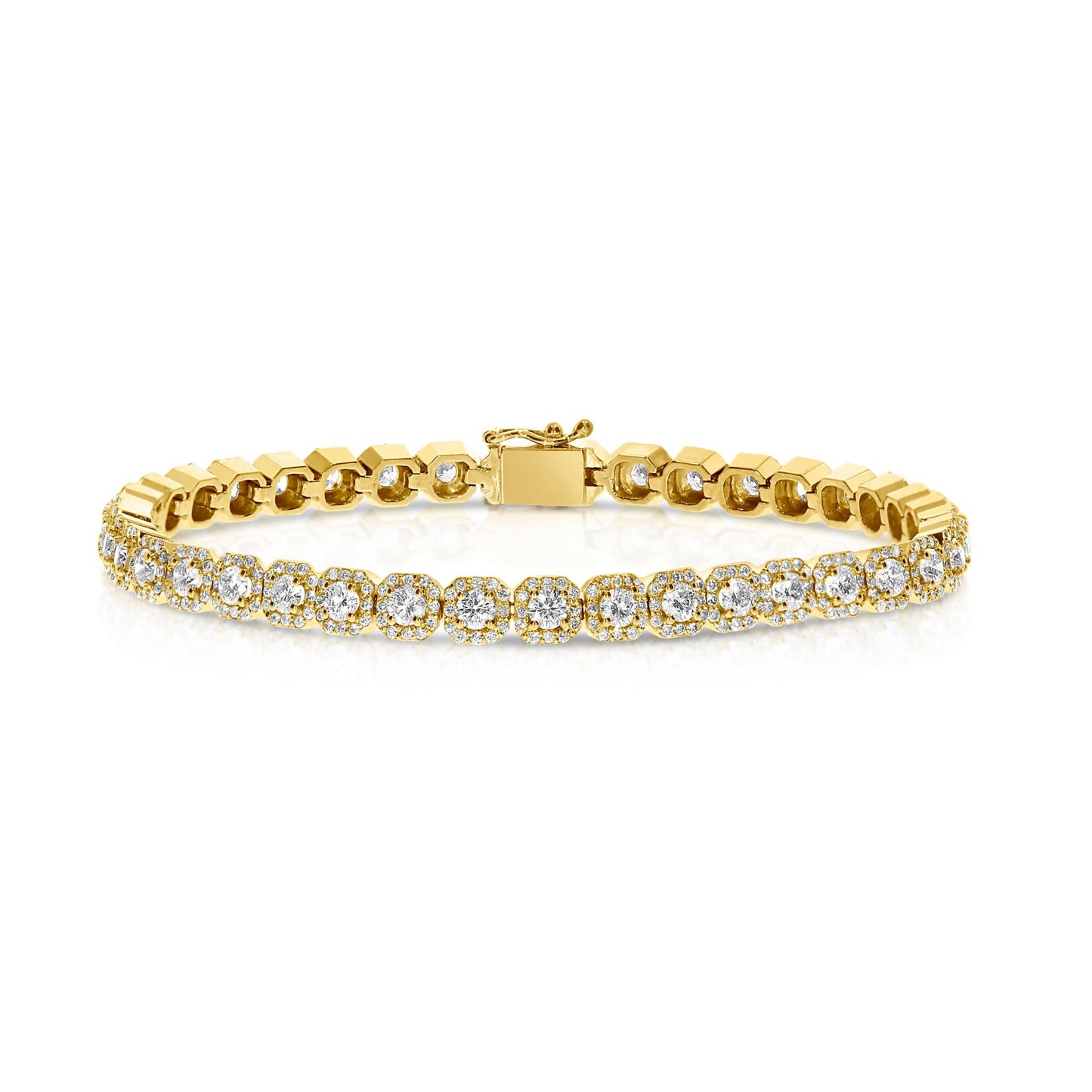 Tennis Bracelet in White Gold with Round Diamonds – Celestial Orbit | Eternal Radiance