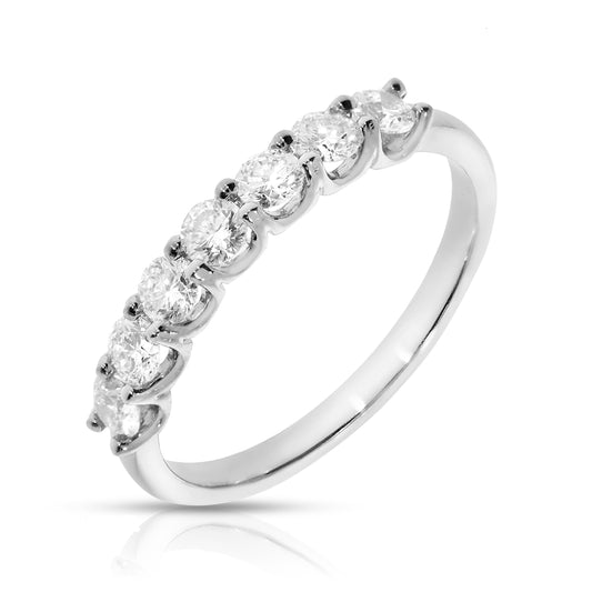 Gold Eternity Ring with Round Diamonds – Eternal Luminescence | Eternity Rings