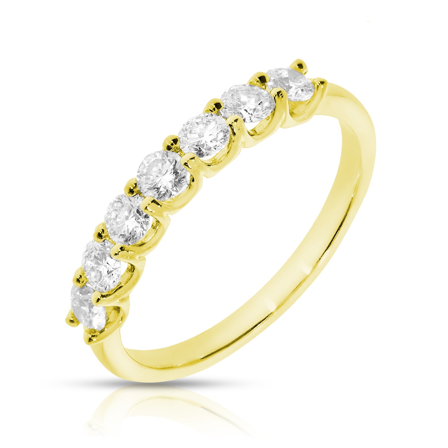 Gold Eternity Ring with Round Diamonds – Eternal Luminescence | Eternity Rings